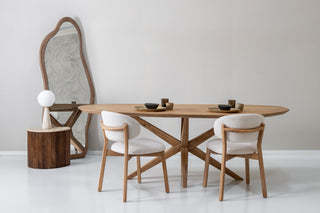 Stoel Mikky - Naturel + Beige Moon