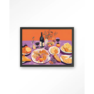 Art Print Burgundian Table