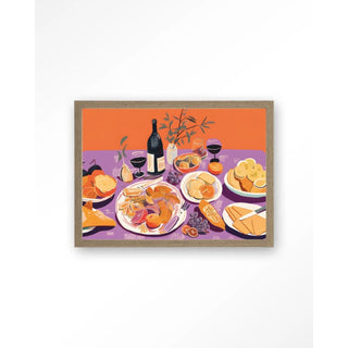 Art Print Burgundian Table
