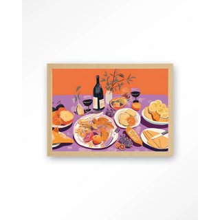 Art Print Burgundian Table