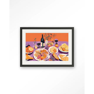 Art Print Burgundian Table
