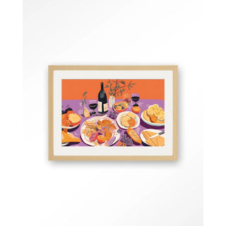 Art Print Burgundian Table