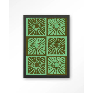 Art Print Suns In Green