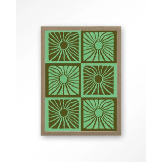 Art Print Suns In Green