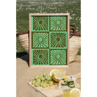 Art Print Suns In Green