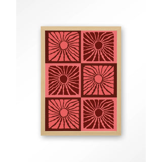 Art Print Suns In Pink
