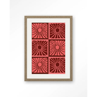 Art Print Suns In Pink