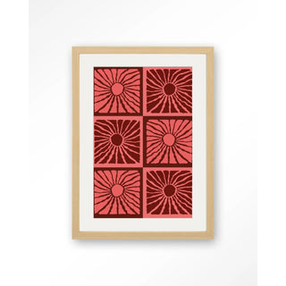 Art Print Suns In Pink