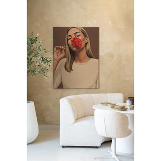 Red Poppy Girl Medium (inclusief frame)