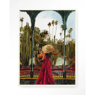 Wandkleed Lady With Oranges