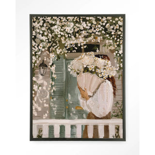 Wandkleed White Spring