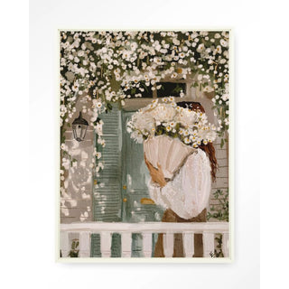 Wandkleed White Spring