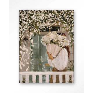 Wandkleed White Spring