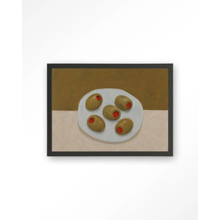 Art Print Olives On A Plate