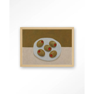 Art Print Olives On A Plate