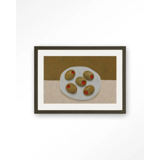 Art Print Olives On A Plate