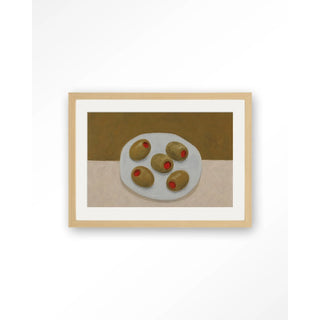 Art Print Olives On A Plate
