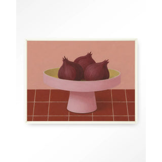 Wandkleed Onions In A Bowl