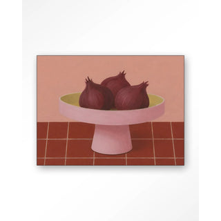Wandkleed Onions In A Bowl