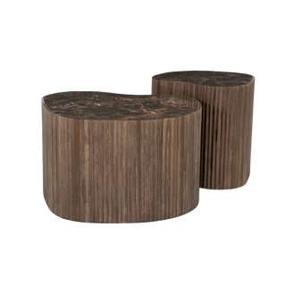 Bijzettafels Nice (set van 2) - Bruin