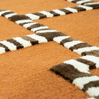 Vloerkleed StripeScape - Karamel