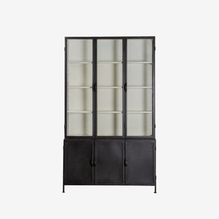 Vitrinekast Detroit 6 Deurs - Zwart