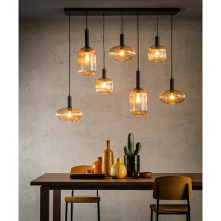 Hanglamp Maloto - 7xE27 - Amber