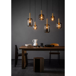 JOANET - Hanglamp - 6xE27 - Fumé