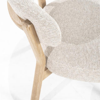 Fauteuil Mikky - Naturel + Taupe Moon