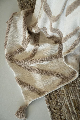 Plaid Majani - Taupe