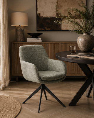 Eetkamerstoel Olivia - Minga Groen - Be Bright