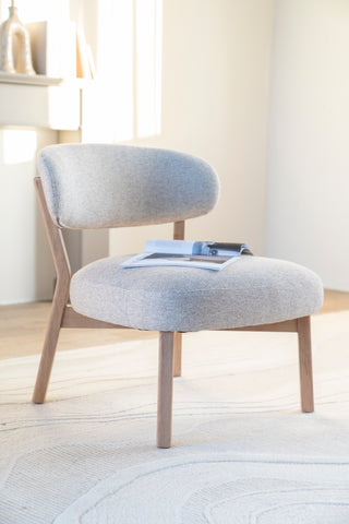 Fauteuil Mikky - Naturel + Beige Moon