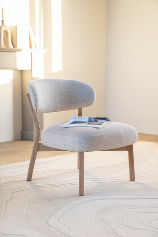 Fauteuil Mikky - Naturel + Beige Moon