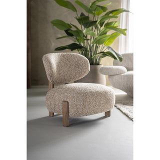 Fauteuil Reza Bruin - Taupe