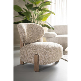 Fauteuil Reza Bruin - Taupe