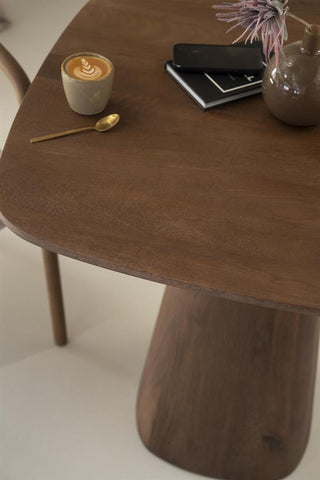 Eettafel Aron Vierkant - Lichtbruin - 80 x 80 cm