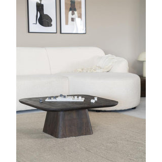 Salontafel Aron vierkant 80x80 - bruin