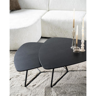 Salontafel Moos 75x85 - zwart