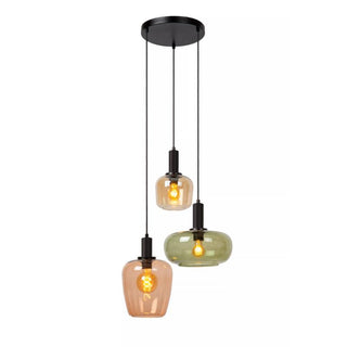 Ilona Hanglamp 3 x E27- Zwart