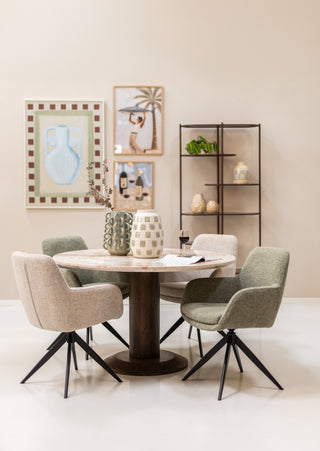 Eetkamerstoel Olivia - Minga Bruin - Be Bright