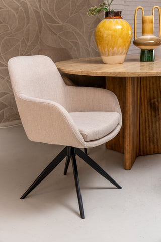 Draaibare Armstoel Olivia - Beige
- Be Bright