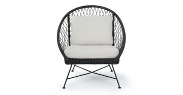 Batea Lounge Chair - Black / Sand